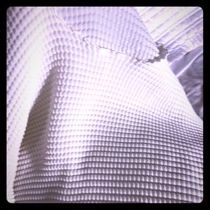 Designer waffle fitted blouse